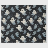 Schattigee vriendelijke geesten | Halloween decora Cadeaupapier (Vlak)