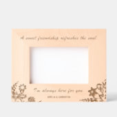 Schattigee Vrienden citeren Bloemen Gegraveerd Hou (Voorkant)