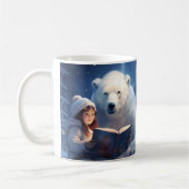 Schattigee Vrienden - Polar Beer & Meisje Een Boek Koffiemok (Links)