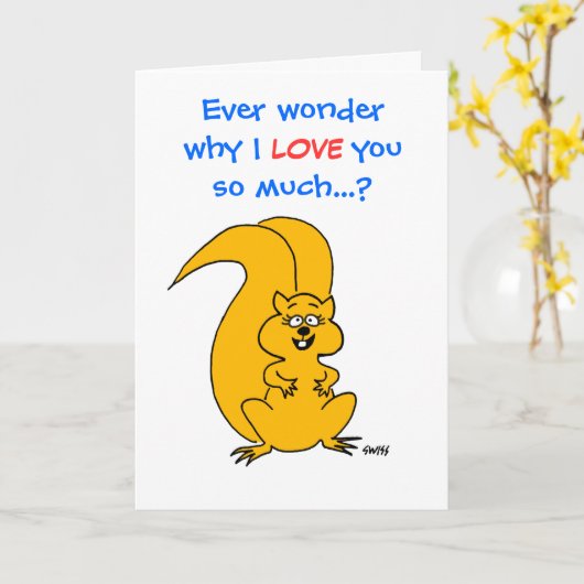 Schattigee Vriendschap Bericht Grappige Cartoon Ee Kaart (Gele Bloem)