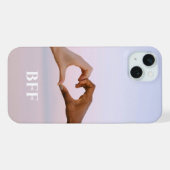 Schattigee vriendschap BFF foto iPhone Hoesje (Achterkant horizontaal)