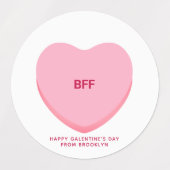 Schattigee vriendschap Galentine's Day snoep harte Labels (Design 1)