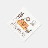 Schattigee Vriendschap Thanksgiving Dinner Party Servet (Hoek)