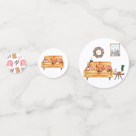 Schattigee Vriendschap Thanksgiving Partij Geperso Confetti (Achterkanten)