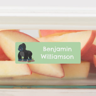 Schattigee vrolijke gepersonaliseerde grote gorill labels