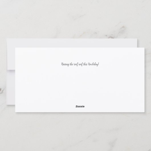 Schattigee vrolijke kerst Elfen & Rudolph Puppies Feestdagenkaart (Achterkant)