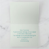 Schattigee vrolijke kerst Kaart, vrolijke kerst Ka Kaart (Binnen)