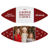 Schattigee vrolijke kerst papa familiefoto american football (Panelen)