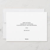 Schattigee vrolijke kerst sneeuwpop snoep Cane Feestdagenkaart (Achterkant)