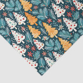 Schattigee vrolijke kerstbomen feestelijk tissuepapier (Detail)