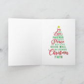 Schattigee vrolijke kersteend feestdagen kaart (Binnen)