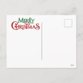 Schattigee vrolijke kersthonden feestdagenkaart (Achterkant)