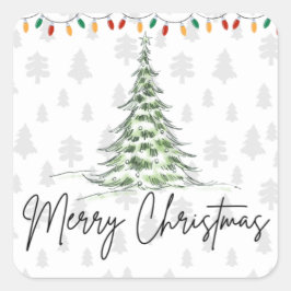 Schattigee Vrolijke Kerstmis Sticker
