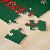 Schattigee vrolijke kerstmuis puzzel (Zijkant)