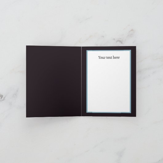 Schattigee vrolijke kerstpinguïn feestdagen kaart (Binnen)