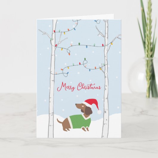 Schattigee vrolijke kerstwinterteckel feestdagen kaart (Voorkant)