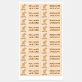 Schattigee vrolijke lachende kameel cartoon gepers labels (Vel)