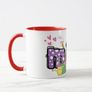 Schattigee vrolijke paashaas mimi Oma cadeau mok
