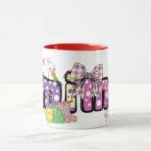 Schattigee vrolijke paashaas mimi Oma cadeau mok (Midden)