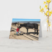 Schattigee vrouw Afstuderen Equine D.V.M. Gefelici Kaart (Gele Bloem)