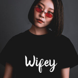 Schattigee vrouw trouwt op huwelijksreis t-shirt