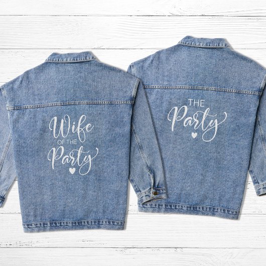 Schattigee vrouw van de partij Bachelorette Party Denim Jacket