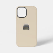 Schattigee  vrouwelijke minimalistische typemachin iPhone hoesje (Achterkant)