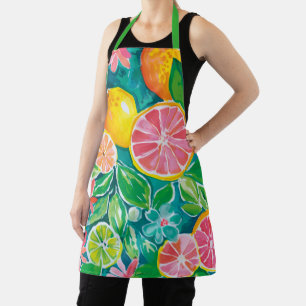 Schattigee Vrouwen Citrus All Over Print Schort