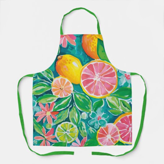 Schattigee Vrouwen Citrus All Over Print Schort (Voorkant)
