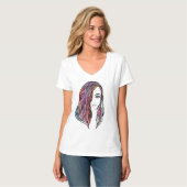 Schattigee vrouwen T-shirt met een afbeelding (Voorkant volledig)