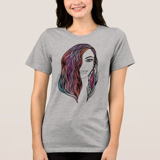 Schattigee vrouwen T-shirt met een afbeelding (Voorkant)