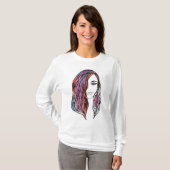 Schattigee vrouwen T-shirt met een afbeelding (Voorkant volledig)