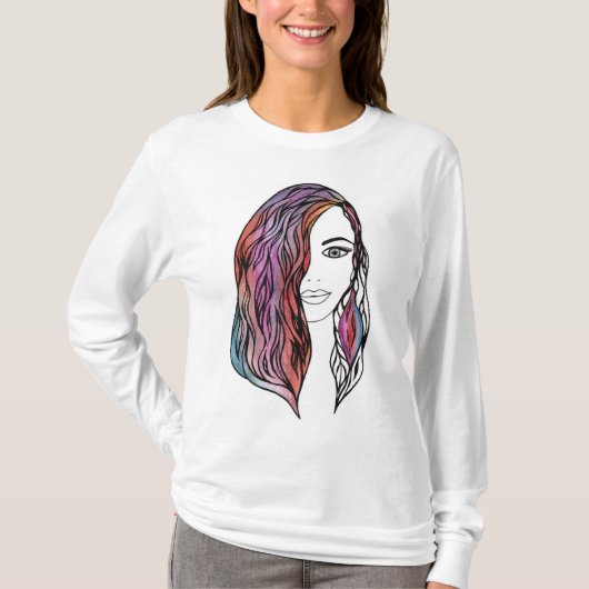 Schattigee vrouwen T-shirt met een afbeelding (Voorkant)