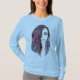 Schattigee vrouwen T-shirt met een afbeelding