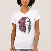 Schattigee vrouwen T-shirt met een afbeelding (Voorkant)