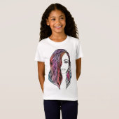 Schattigee vrouwen T-shirt met een afbeelding (Voorkant volledig)
