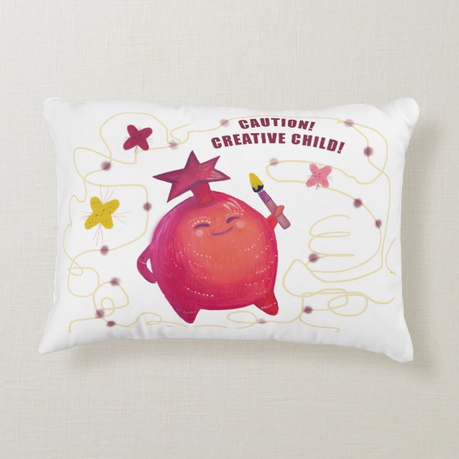 Schattigee vruchten Accent Pillow Kussen (Achterkant)