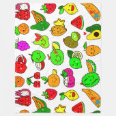 Schattigee vruchten deken! fleece deken (Voorkant)