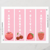 Schattigee vruchten Gepersonaliseerde Kinder Bladw (Achterkant)