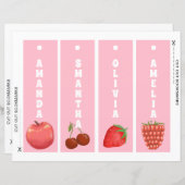 Schattigee vruchten Gepersonaliseerde Kinder Bladw (Voorkant / Achterkant)