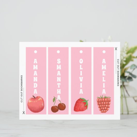 Schattigee vruchten Gepersonaliseerde Kinder Bladw (Staand voorkant)