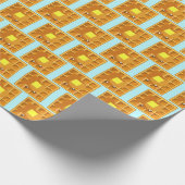 Schattigee wafel met boter en siroop cadeaupapier (Hoek)