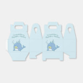 Schattigee walvis Baby shower Kawaii Bedankdoosjes (Uitgevouwen)