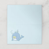 Schattigee walvis Baby shower Kawaii Plaatskaartje (Buitenkant ongevouwen)