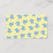 Schattigee walvis Baby shower Kawaii Raad eens hoe Informatiekaartje (Achterkant)