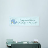 Schattigee walvis Baby shower Kawaii Spandoek (Beurs)