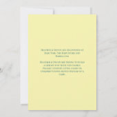 Schattigee walvis Baby shower kawaii uitnodiging (Achterkant)