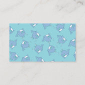 Schattigee walvis Baby shower raad eens hoeveel jo Informatiekaartje (Achterkant)