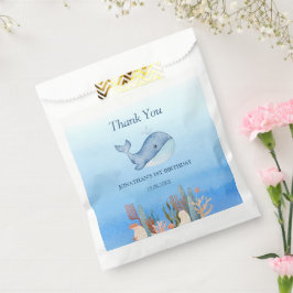 Schattigee walvis blauw Zee koraal rif Verjaardag Bedankzakje