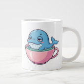 Schattigee walvis in een theekopje grote koffiekop (Rechts)